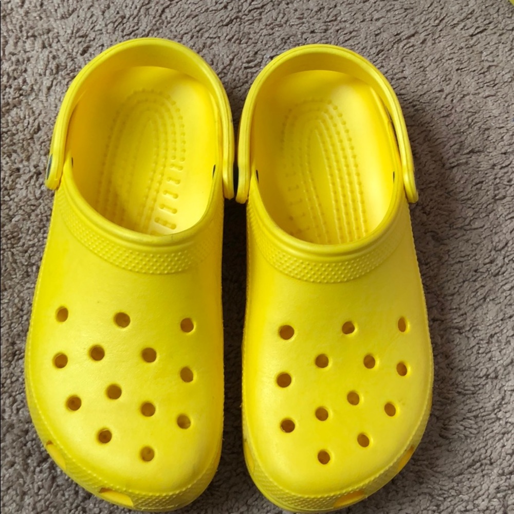 Yellow crocs